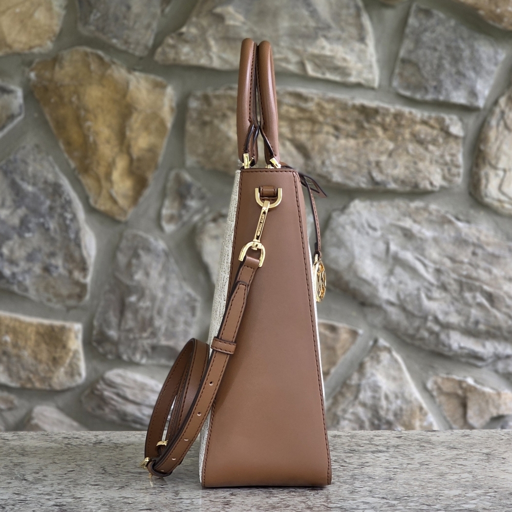 Michael Kors Jessie Logo Large Satchel - Picture 2 of 10
